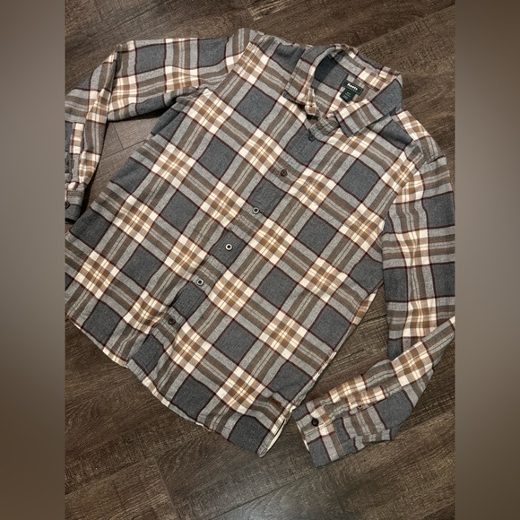 Roots Cotton Flannel Plaid Shirt - Picture 2 of 5